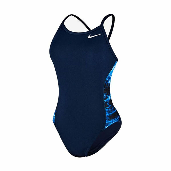 Damen Badeanzug Nike Racerback Blau