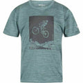 Jungen Kurzarm-T-Shirt Regatta Alvarado VII Ivymossmarl Blau