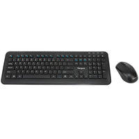 Tastatur mit Maus Targus AKM610ES Schwarz Qwerty Spanisch