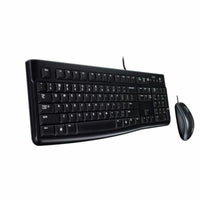 Tastatur und optische Maus Logitech Desktop MK120 Schwarz QWERTY Qwerty UK