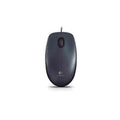 Mouse Logitech LGT-M90 USB Grau Schwarzweiß 1000 dpi