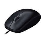 Optische Maus Logitech LGT-M90 USB Schwarz Grau
