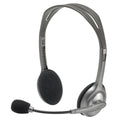 Kopfhörer mit Mikrofon Logitech 981-000271 2 x Jack 1,4 m Schwarz Grau