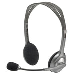 Kopfhörer mit Mikrofon Logitech 981-000271 2 x Jack 1,4 m Schwarz Grau