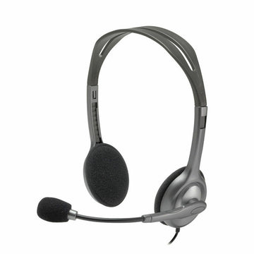 Diadem-Kopfhörer Logitech 981-000271 Schwarz Silberfarben