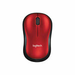 Schnurlose Mouse Logitech M185 Schwarz Rot Schwarzweiß 1000 dpi