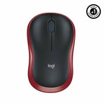 Schnurlose Mouse Logitech M185 Schwarz Rot Schwarzweiß 1000 dpi