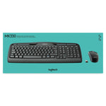 Tastatur mit Maus Logitech Wireless Combo MK330 Schwarz Qwerty US