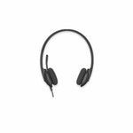 Kopfhörer mit Mikrofon Logitech 981-000475           USB 1,8 m Schwarz
