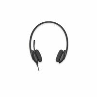 Kopfhörer mit Mikrofon Logitech 981-000475           USB 1,8 m Schwarz