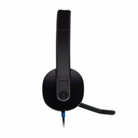Kopfhörer mit Mikrofon Logitech 981-000480 Schwarz