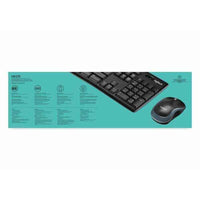 Mouse und Tastatur Logitech LGT-MK270-US Schwarz QWERTY Qwerty US