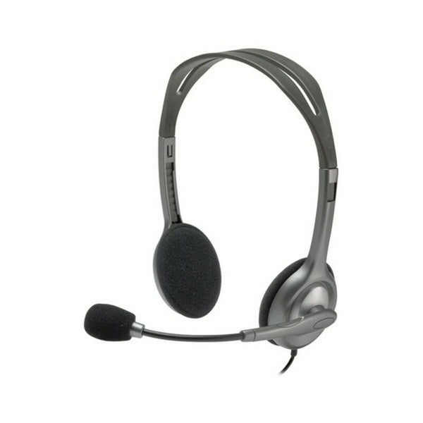 Kopfhörer mit Mikrofon Logitech 981-000593 Grau