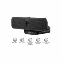 Webcam Logitech 960-001076 HD 1080p Auto-Focus Schwarz Full HD 30 fps