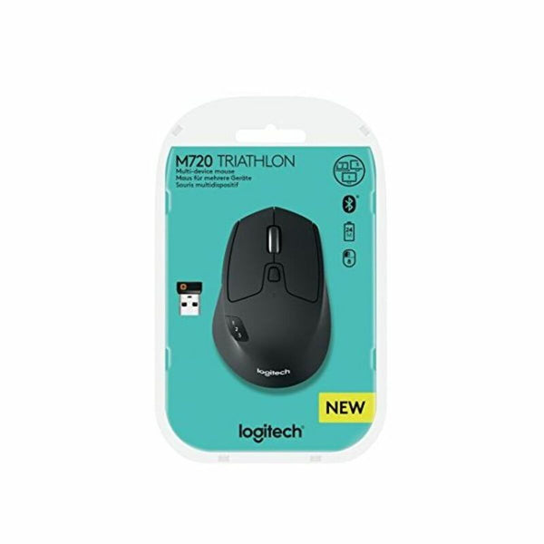 Drahtlose optische Maus Logitech M720 1000 dpi Schwarz