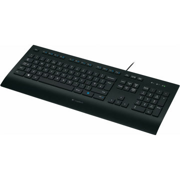 Tastatur Logitech K280E Schwarz QWERTZ