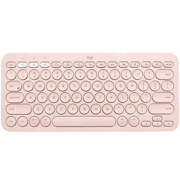 Drahtlose Tastatur Logitech K380  Rosa Qwerty Spanisch