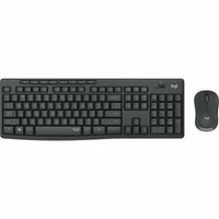 Tastatur mit Drahtloser Maus Logitech MK295 Schwarz Qwerty Spanisch