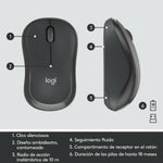 Tastatur mit Drahtloser Maus Logitech MK295 Schwarz Qwerty Spanisch