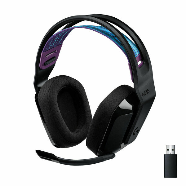 Gaming-Kopfhörer mit Mikrofon Logitech G535 Schwarz (Restauriert A)