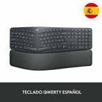 Tastatur Logitech Ergo K860 Schwarz Grau Graphit Qwerty Spanisch