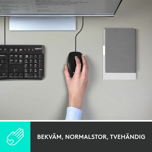 Mouse Logitech 910-006652 Schwarz 1000 dpi