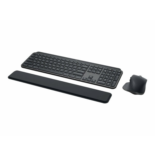 Tastatur mit Maus Logitech MX Keys Combo for Business Grau Stahl Deutsch QWERTY