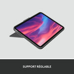 Bluetooth-Tastatur für Tablet Logitech Combo Touch Grau Französisch AZERTY