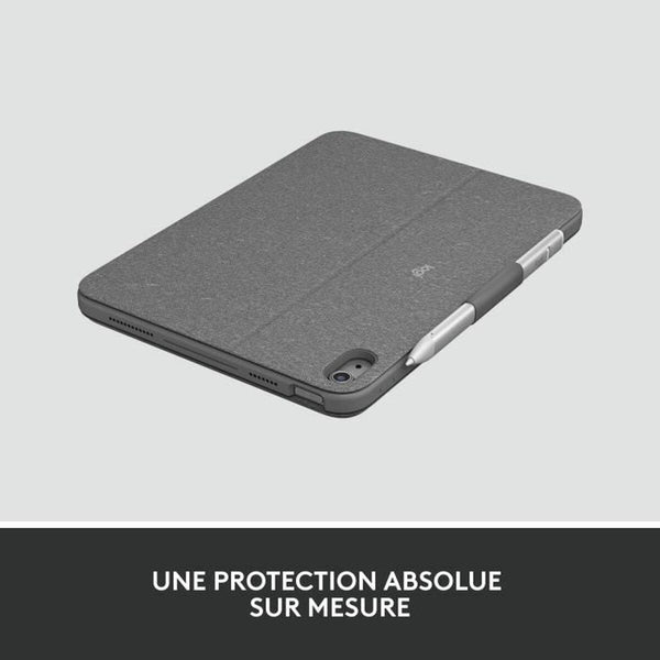 Bluetooth-Tastatur für Tablet Logitech Combo Touch Grau Französisch AZERTY