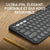 Bluetooth-Tastatur für Tablet Logitech K380 Französisch Grau Graphit Dunkelgrau AZERTY