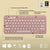 Bluetooth-Tastatur für Tablet Logitech K380 Französisch Rosa AZERTY