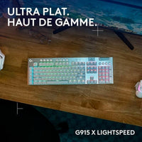 Drahtlose Tastatur Logitech G915 X Weiß AZERTY