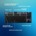 Drahtlose Tastatur Logitech G915 TKL X Schwarz AZERTY