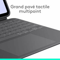 Tablet Tasche Logitech iPad Pro Schwarz Grau Graphit AZERTY QWERTY Qwerty US