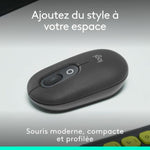 Drahtlose Bluetooth Maus Logitech Pop Dunkelgrau