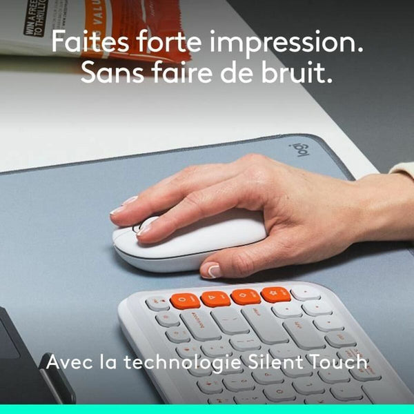 Drahtlose Bluetooth Maus Logitech Pop Weiß