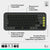 Drahtlose Tastatur Logitech Pop Icon Keys Dunkelgrau AZERTY