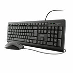 Tastatur mit Maus Trust TKM-250 Schwarz Qwerty Spanisch