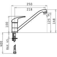 Kitchen Tap Pyramis 090 923 401 Vanille Edelstahl Granit