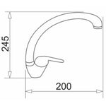 Mischbatterie Pyramis 090922138 szary beton