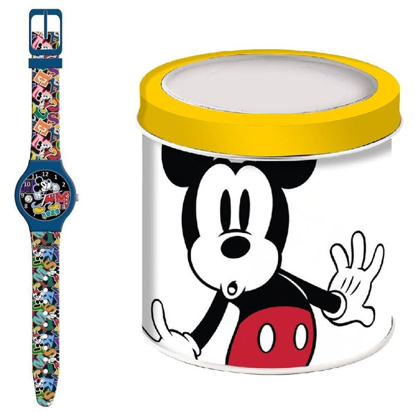 Uhr für Kleinkinder Mickey Mouse MICKEY MOUSE  - TIN BOX Ø 33 mm