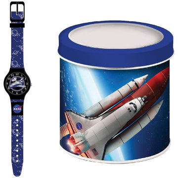 Uhr für Kleinkinder NASA NASA - TIN BOX (Ø 33 mm)