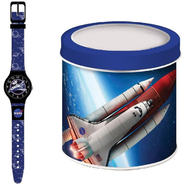 Uhr für Kleinkinder NASA NASA - TIN BOX (Ø 33 mm)