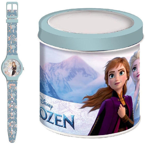 Uhr für Kleinkinder Frozen FROZEN 2 - TIN BOX Ø 33 mm