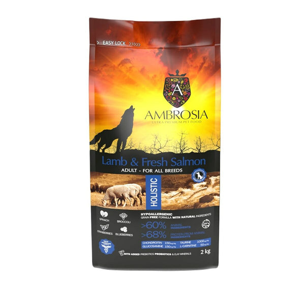 Futter Ambrosia Lamb and fresh salmon Lachsfarben 2 Kg