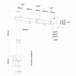 Bildschirm-Träger für den Tisch Neomounts FPMA-D550BLACK