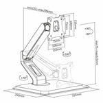Bildschirm-Träger für den Tisch Neomounts FPMA-D885BLACK