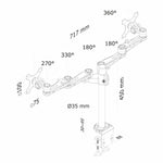 Bildschirm-Träger für den Tisch Neomounts FPMA-D935D