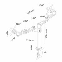 Bildschirm-Träger für den Tisch Neomounts FPMA-D935D