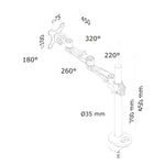 Bildschirm-Träger für den Tisch Neomounts FPMA-D935G 10" 30"